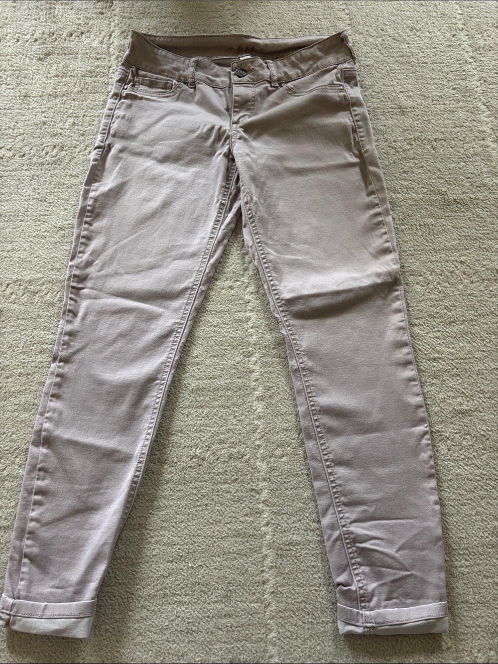 Women's Stretch Jeans - Light Mauve